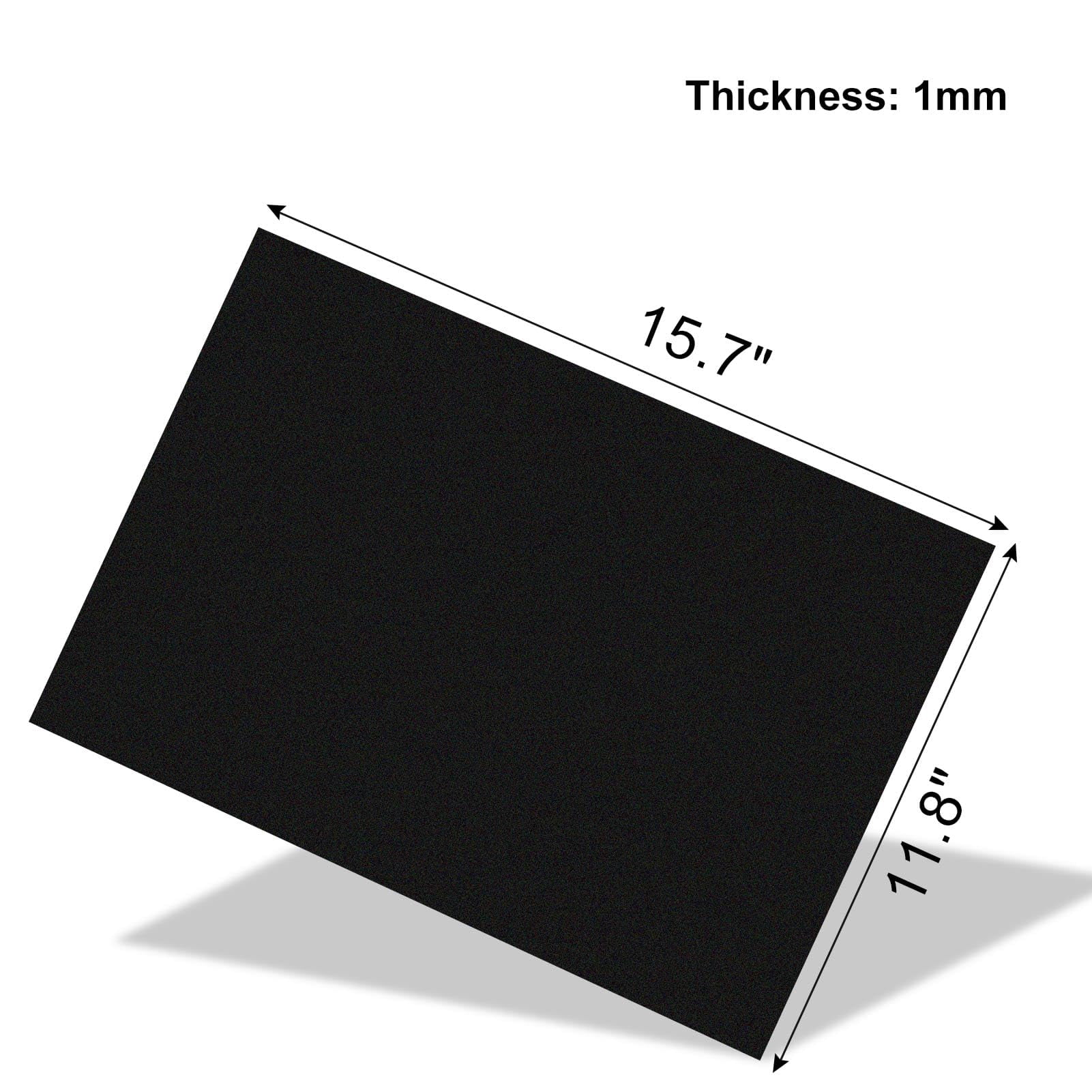 24 PCS Black EVA Foam Sheets 1mm Thick 15.7 x 11.8 Inches Craft Foam Paper for for Card Making, Crafting, DIY Project, Stamp, Scrapbooking, Cosplay