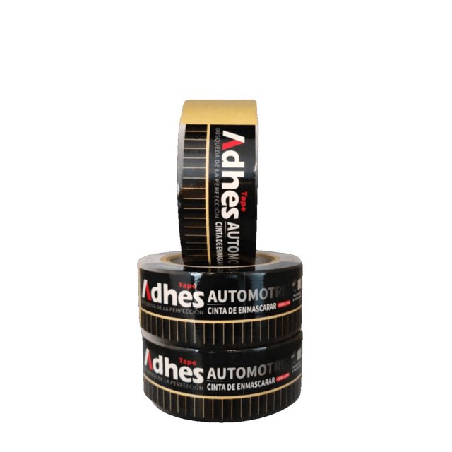 Cinta De Enmascarar Automotriz Adhes Amarilla 48Mm x 50M Caucho 2"