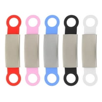 ULTNICE 5pcs Pet Collar Tags For Dogs Cats Durable Engraved Name Tags Id Labels Easy To Install Present For Pet Owners