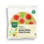 365 by Whole Foods Market, Organic Rustic White Thin & Crispy Pizza Crusts, 2 ct