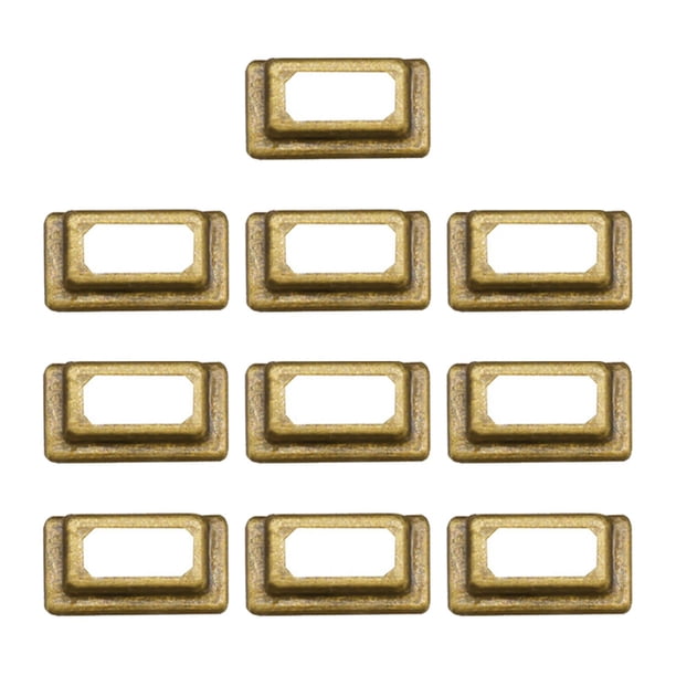 1:6 modelo DIY etiqueta accesorios juguetes, sa de estar baño cocina muebles Micro paisaje, adornos en miniatura suministros de paisaje Bronce Hugo Etiqueta de casa de muñecas DIY