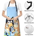 thumbnail image 6 of Kowoue Bluey Pattern Waterproof Cooking Apron with Pockets – Durable, Adjustable, and Stylish Kitchen Apron for Cooking, Painting, and Home Use, 6 of 8