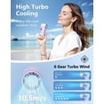thumbnail image 3 of Ventilador portátil AGEYOU, recargable, 4000 mAh, 6 velocidades, 3 of 6
