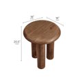 thumbnail image 3 of Mavina Mango Wood Side Table in Walnut, 3 of 7