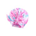 thumbnail image 1 of SAYOO Gorro de ducha impermeable para mujer, color sólido/flor/estampado de puntos/sombrero lavable para el cabello de salón de baño de leopardo SAYOO  Moda, 1 of 1