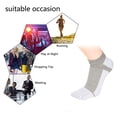 thumbnail image 3 of 5 pares de calcetines con punta para hombre, calcetines transpirables con 5 dedos, calcetines para correr de corte bajo, 3 of 7