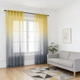 thumbnail image 4 of Gradient Sheer Curtains 96 x 52 Inch Semi Transparent Window Drapes Light Filtering Curtains for Living Room Bedroom Patio Modern Home Decor Machine Washable Curtains for Farmhouse Vintage Decor, 4 of 7