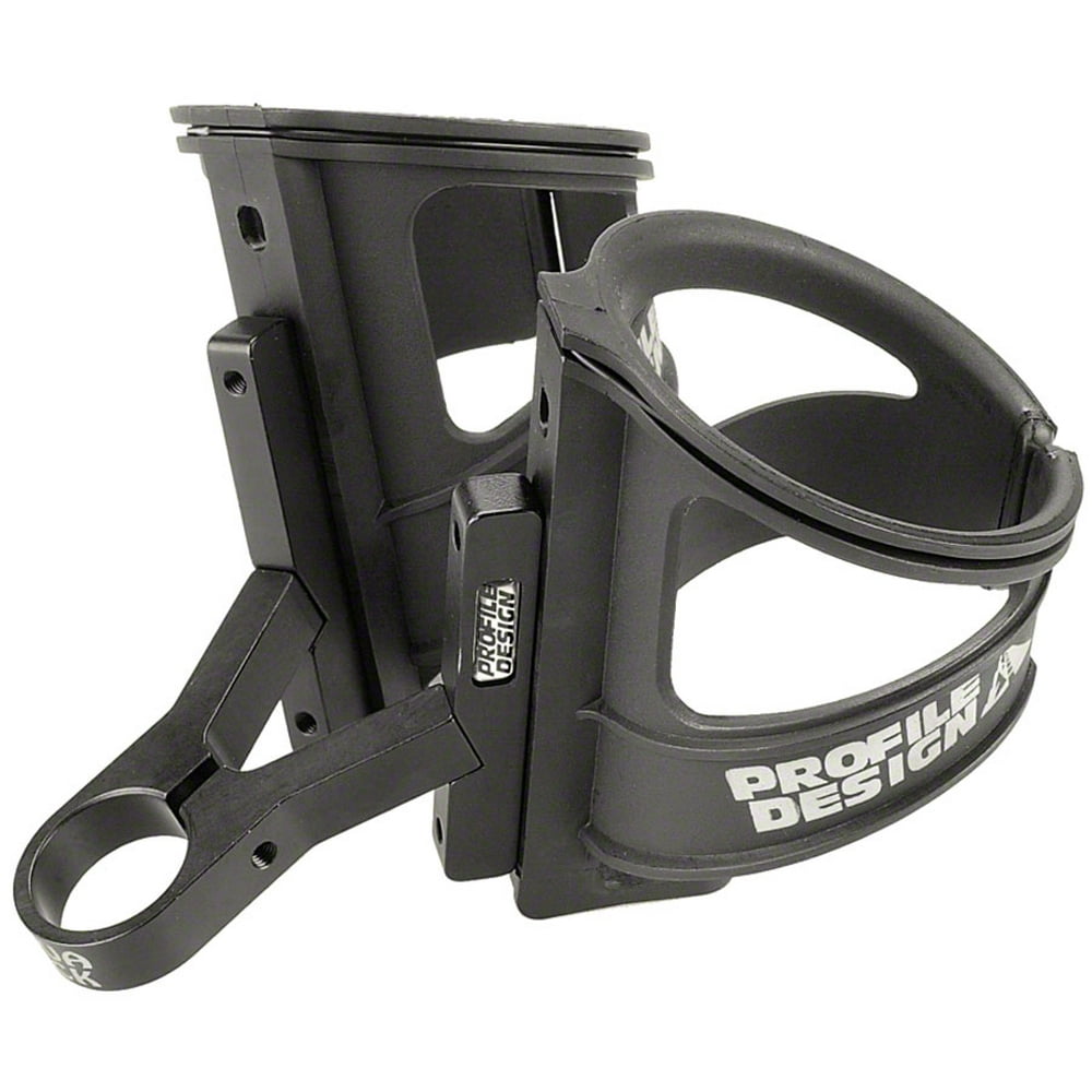 Profile Design Aqua Rack Dual Water Bottle Cage Seatpost Mount, Black