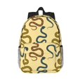 thumbnail image 1 of Lukts Various Snake Pattern 15 Inch Student Backpack, Waterproof Laptop Backpack with Adjustable Shoulder Straps, Lightweight Travel, Campus Backpack, Unisex, 1 of 6