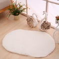 thumbnail image 3 of Tkrady Bathroom Thickened Oval Rug Non Slip Bath Mat for Bathroom (50x80CM,Pink) Water Absorbent Soft Microfiber Shaggy Bathroom Mat Machine Washable Bath Rug for Bathroom Thick Plush Rugs for Shower, 3 of 5
