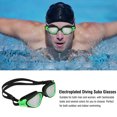 thumbnail image 3 of ATTOE Lunettes de Plongée Anti-Buée Anti-Uv Baleine (Vert&Noir)-0816, 3 of 5