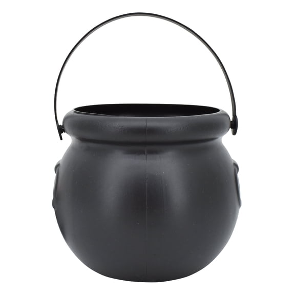 Mini Cauldron Trick-or-Treat Pail, Black, 3.7", Halloween by Way To Celebrate
