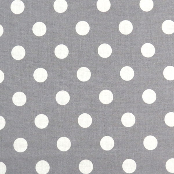SheetWorld Fitted 100% Cotton Percale Pack N Play Sheet 29 x 42, Polka Dots Grey