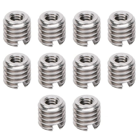 

10Pcs Thread Inserts Reducing Nut Repair Tool Male Female Stainless Steel Fastener