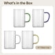 thumbnail image 5 of 4 Tazas de Café de Vidrio Timcorr Taza de Café Transparente de 17 oz, 5 of 7