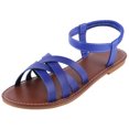 thumbnail image 1 of Sandalias planas cómodas sandalias de vestir con punta abierta zapatos para caminar para mujer, 1 of 9