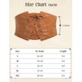 thumbnail image 4 of Pidzorl Women's Renaissance-Inspired Corset Belt, Elastic Wide Waist Belt for Dresses and Outfits, 4 of 8