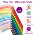 thumbnail image 3 of Colorations Regular Size Colored Pencils Value Pack - Set of 240, 3 of 3