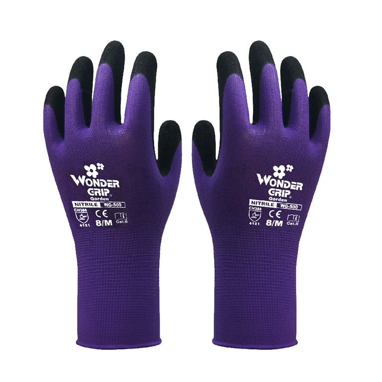 1 -Pair Nitrile Impregnated Work Gloves Thin Breathable Wide Use