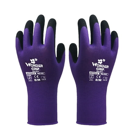

1-Pair Nitrile Impregnated Work Safety Fingerstall For Gardening Maintenance Warehouse For Men And Women Purple L