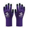 1-Pair Nitrile Impregnated Work Safety Fingerstall For Gardening Maintenance Warehouse For Men And Women Purple L