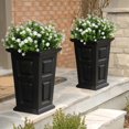 thumbnail image 5 of Viworld 12 Bundles Artificial Flowers, Fake Outdoor UV Resistant Plants Artificial Lotus Flowers Eucalyptus Greenery Shrubs Bridal Wedding Bouquet for Home Garden Party Wedding Decoration (White), 5 of 8