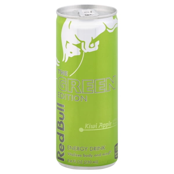 (1 Can) Red Bull Energy Drink, Kiwi Apple, The Green Edition, 8.4 fl oz