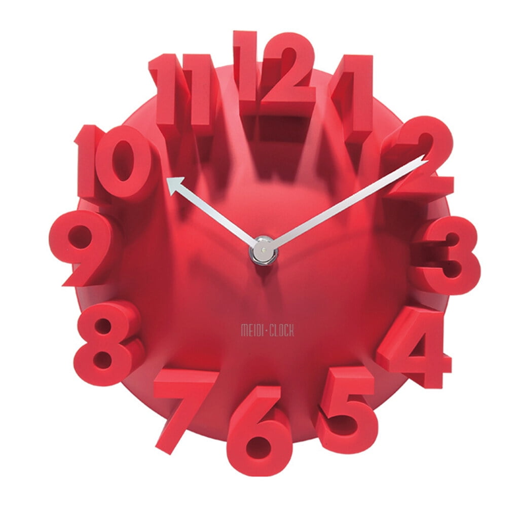 Clock Pointer 3D Number Wallclock Home Office Wall Clock Decoration DIY
