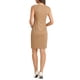 thumbnail image 3 of Vestido de Sheath sin mangas para mujer Inspire Chic, vestido de trabajo con cuello barco, color caqui, talla XS, 3 of 6
