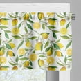 thumbnail image 5 of Ambesonne Kitchen Valance & Curtain, Exotic Delicious Garden, 55"x36", Fern Green Yellow White, 5 of 7