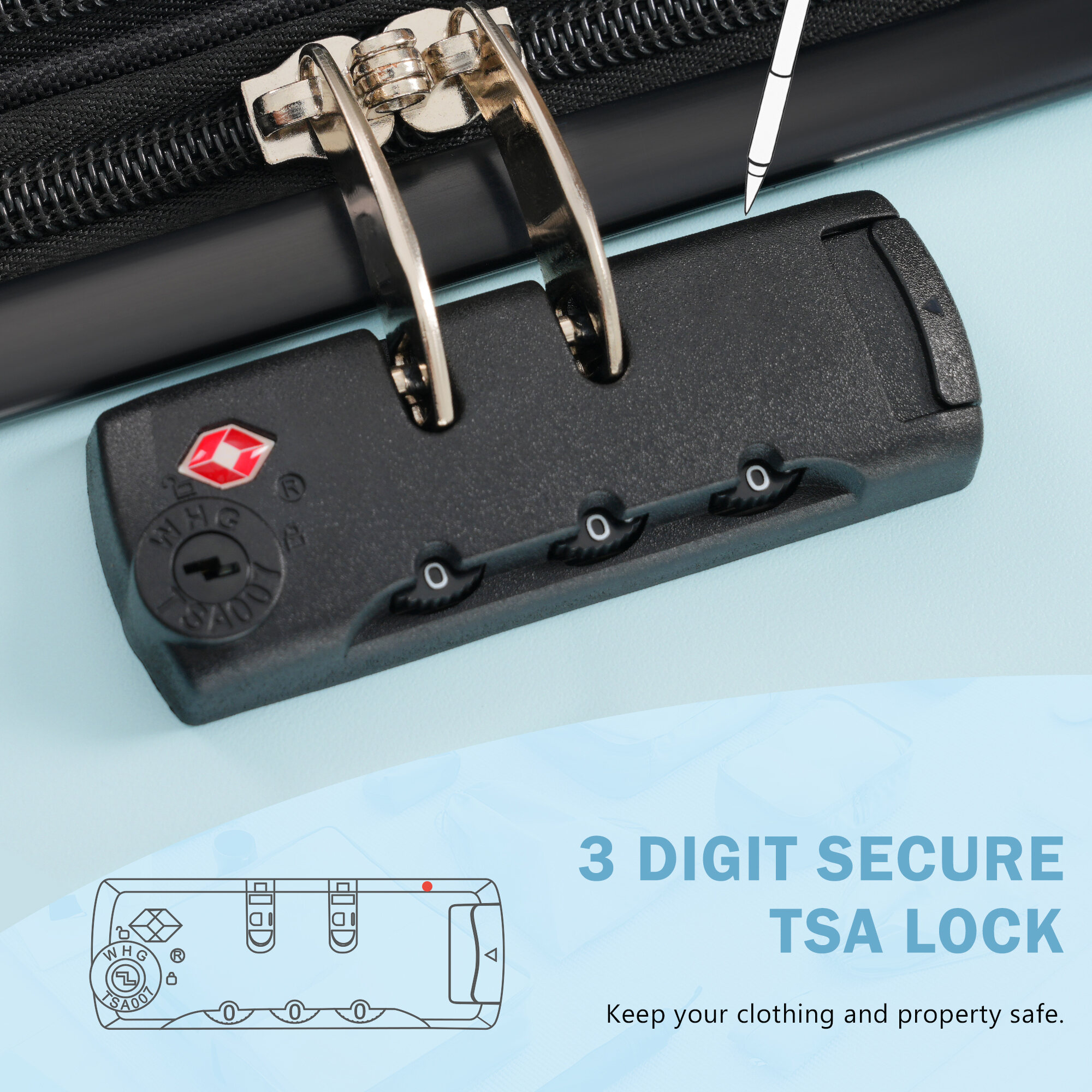 Hard Shell Luggage Luggage Set 5 Piece, Hardside Carry on Suitcase , Expandable Luggage with Travel Bags Spinner Wheels TSA Lock,Carry On Hard Shell Luggage