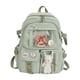 thumbnail image 1 of Mochila para mujer, portátil y moderna, ideal para senderismo, compras y vacaciones. Verde, 1 of 9