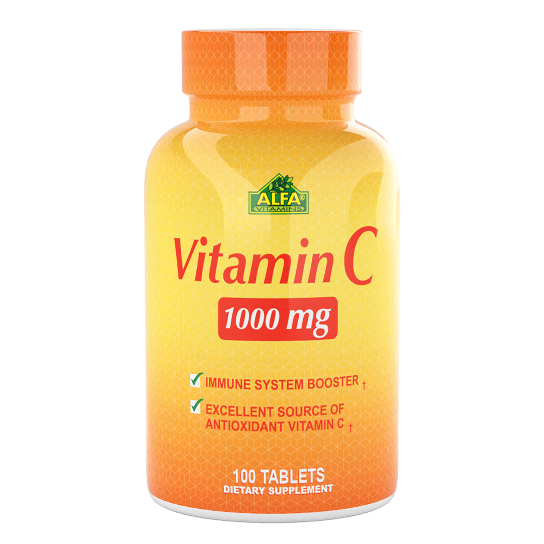 Alfa Vitamins® Vitamin C 1,000 mg for Immune support - 100 Capsules