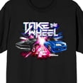 thumbnail image 6 of Fast & Furious Take The Wheel Crew Neck Short Sleeve Men's Black T-shirt
-Small, 6 of 7