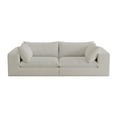 thumbnail image 4 of 39.8" Cloud Sofa,Corduroy Fabric,Deep Seat Couches,Double-layer design,Removable Cushion,No Assembly, DIY Combination for Living room, Bedroom,Conference room ,Apartment,White, 4 of 8