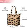 thumbnail image 4 of Brown and Black Of Leopard Print Travel Tote Bags for Women Carry On,Large Weekender Bags for Women Travel,Multi Functional Duffle Bag for Work,Shopping,Sports, 4 of 5