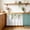 Light Green Sage Green White, variant on Yellow Black Geometric Cabinet Curtain 35"Wx35"L, Dustproof Under Sink Skirt with Self Adhesive Tape, Modern Simple Abstract Art Cabinet Curtain Cover for Kitchen Sink, Bathroom Vanity, Laundry Room