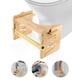thumbnail image 1 of Taburete de baño de bambú para baño, taburete de inodoro antideslizante para adultos, taburete para niños, posición en cuclillas mejora la salud intestinal y alivia el estreñimiento, 1 of 8