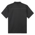 thumbnail image 5 of Aiihoo Adults Short Sleeve Chef Jacket Cooking Coats Shirts Hotel Restaurant Kitchen Work Uniforms Black Short Sleeve M, 5 of 7