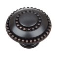 thumbnail image 2 of GlideRite 1-3/8 in. Round Double Ring Beaded Cabinet Knob, Oil Rubbed Bronze, Pack of 10, 2 of 5