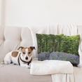 thumbnail image 4 of Ambesonne Floral Throw Pillow Cover 2 Pack, Bluebell Flowers Forest, 16", Purple Green, 4 of 5