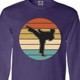 thumbnail image 4 of Inktastic Karate Martial Arts Silhouette Long Sleeve T-Shirt, 4 of 5