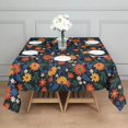 thumbnail image 3 of Pioneer Flower Floral Print Pattern Square Tablecloth, Waterproof Wipeable Spillproof Washable Table Cover for Home Kitchen Party and Daily Decor 42"x42", 3 of 6