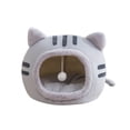 thumbnail image 2 of Cat Beds for Indoor Cats,Soft Washable Cat House Furniture for Kitten Tent Cave,2 in 1 Cat Cave for Kittens and Small Pets,Cute Pet Beds for Kitten Puppy, 2 of 6
