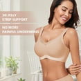 thumbnail image 6 of Wireless Bras for Women V Mesh Seamless Bra No Underwire Full Coverage Supportive Everyday Bralette, 6 of 8