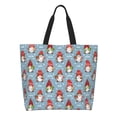 thumbnail image 1 of Disketp Snowflake Christmas gnome Bolsa Tote Estampada para Mujer, Bolso de Hombro y de Mano para Compras y Viajes, 1 of 8