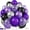 10inch-Purple and Black, variant on Janrevotw Purple and Black Balloons,60 Pcs 12 Inches Metallic Purple Metallic Silver Matte Black Purple Matte Black Balloons Confetti Balloons for Birthday Wedding,Halloween Party Decorations