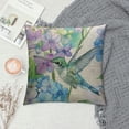 thumbnail image 2 of Nawypu Bird and Floral Decoration Throw Pillow Cushion Covers Watercolor Flowers Butterflies and Hummingbird Decorator Funny Pillows for Sofa Fall Home Decor Couch Pillow Case, 2 of 5