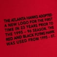 thumbnail image 5 of Men's Mitchell & Ness Red Atlanta Hawks Team Origins Fleece Pullover Hoodie, 5 of 5