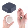 thumbnail image 4 of Unique Bargains 1 Pc 6 Grids Double Layer Pill Case Dustproof for Travel Dark Blue, 4 of 6